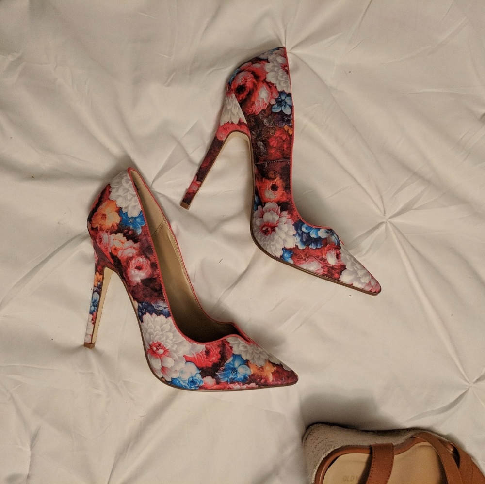 Floral heels